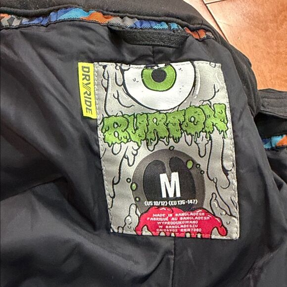 NWOT Burton Exile Dryride Cargo grownwithme insulated Pants Ski Snowboard size M - Picture 7 of 16